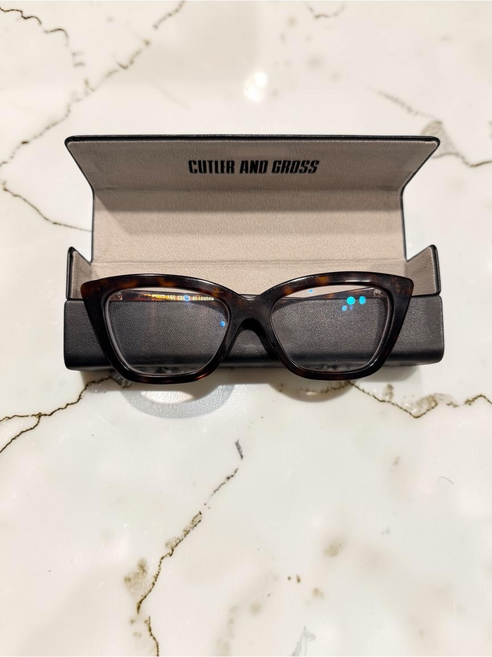 Cutler and Gross Handcrafted 1241 Optical Glasses in Dark Turtle (DT01)